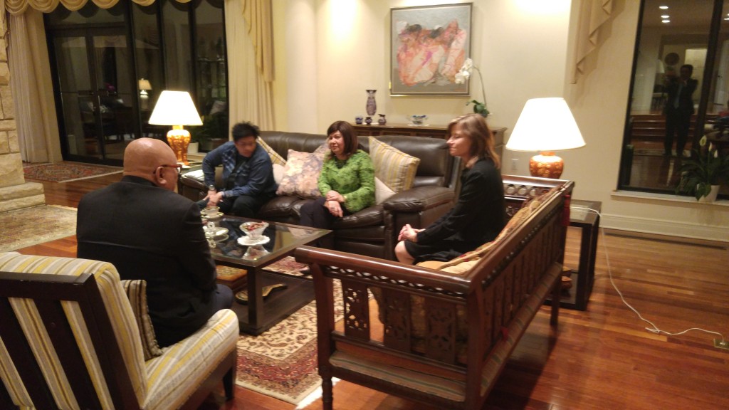 PEGGY SEELY chatted with HIGH COMMISSIONER OF MALAYSIA DATO SHAHARUDIN, MALAYSIA Minister in the Prime Minister's Department, Dato AZALINA OTHMAN, May10,2016